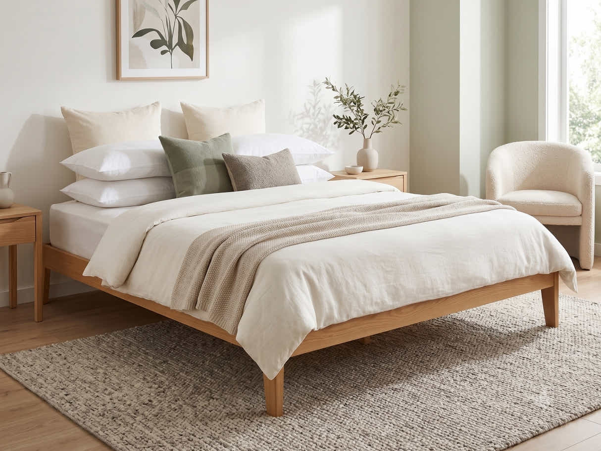 Sovo Bed Frame Oak - Super King