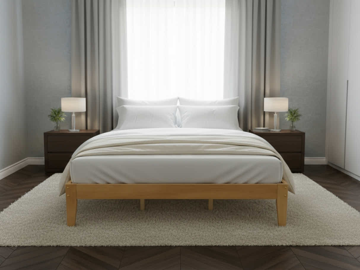 Sovo Bed Frame Oak - Super King