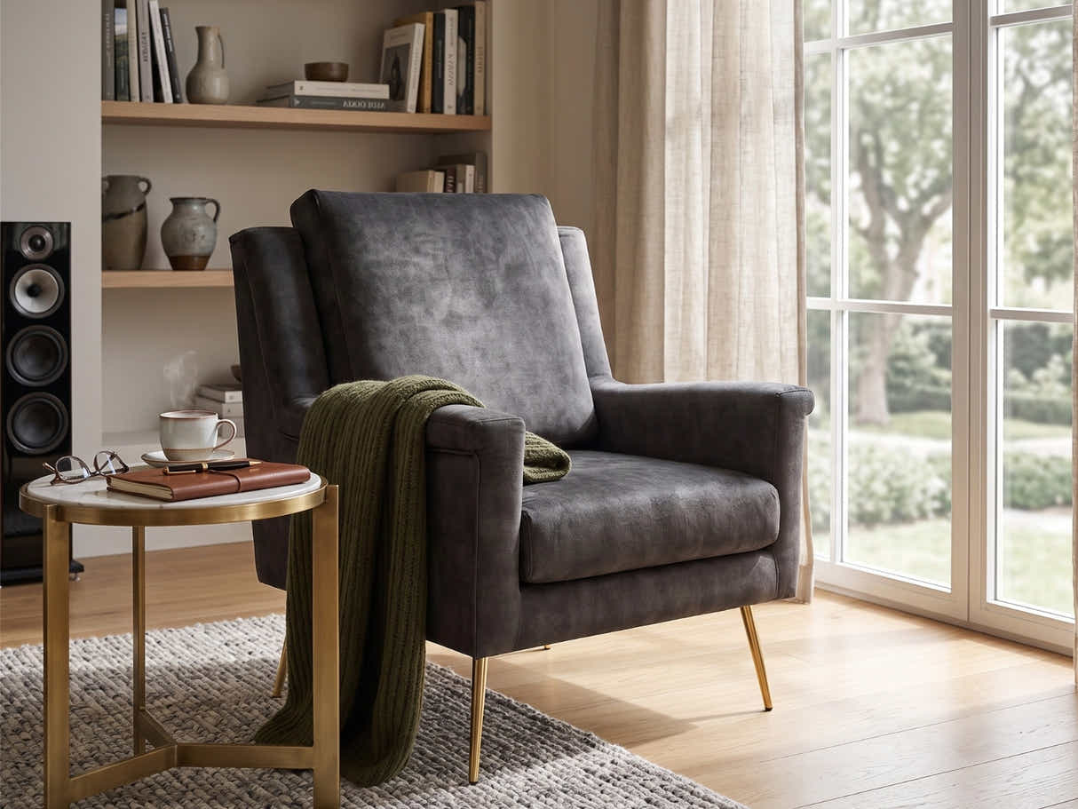 Leisure Chair Vevlet - Grey