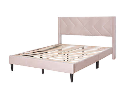 Breezy Bed Frame Beige - Queen
