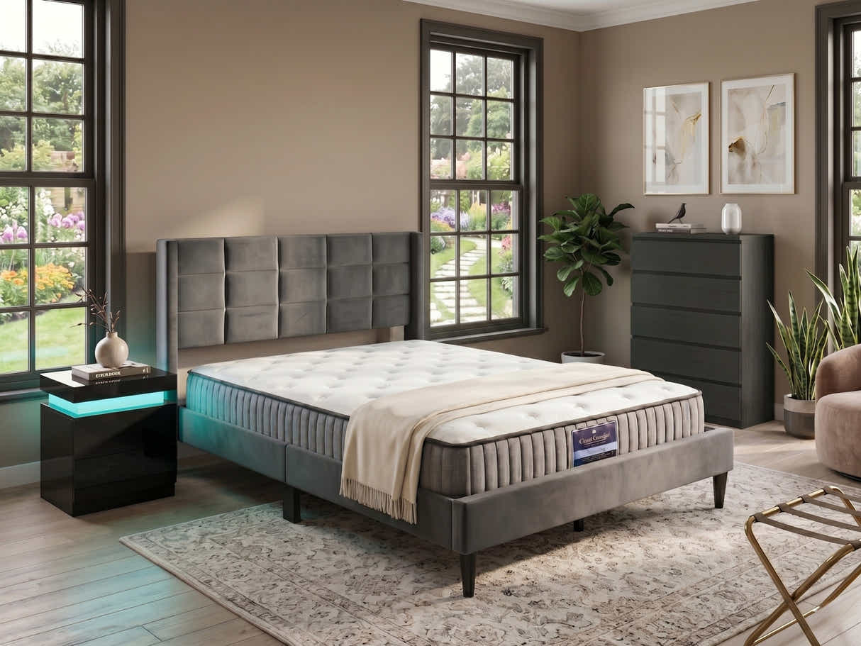Deluxe Guest Room Combo - Bed, Mattress, Bedside & Tallboy