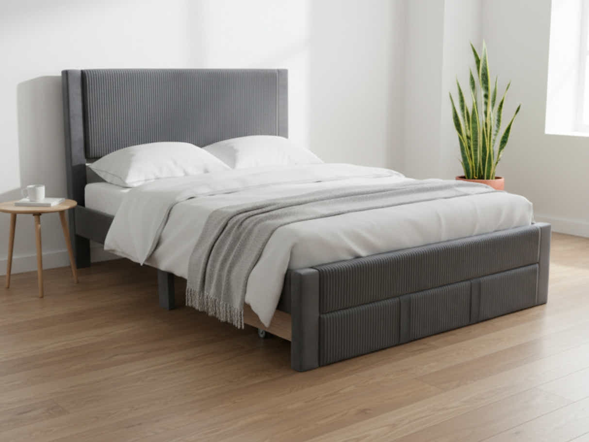 Rae Bed Frame With Drawer - Double
