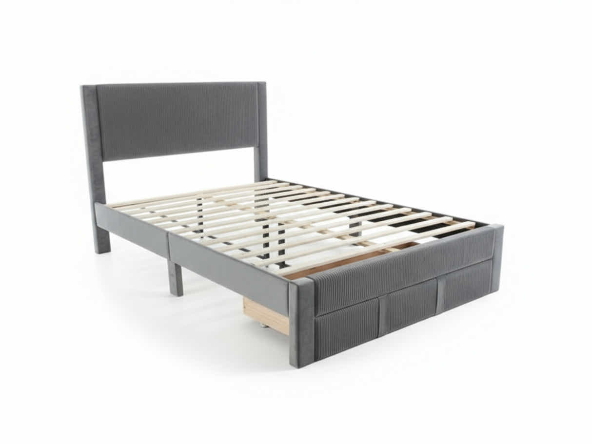 Rae Bed Frame With Drawer - Double