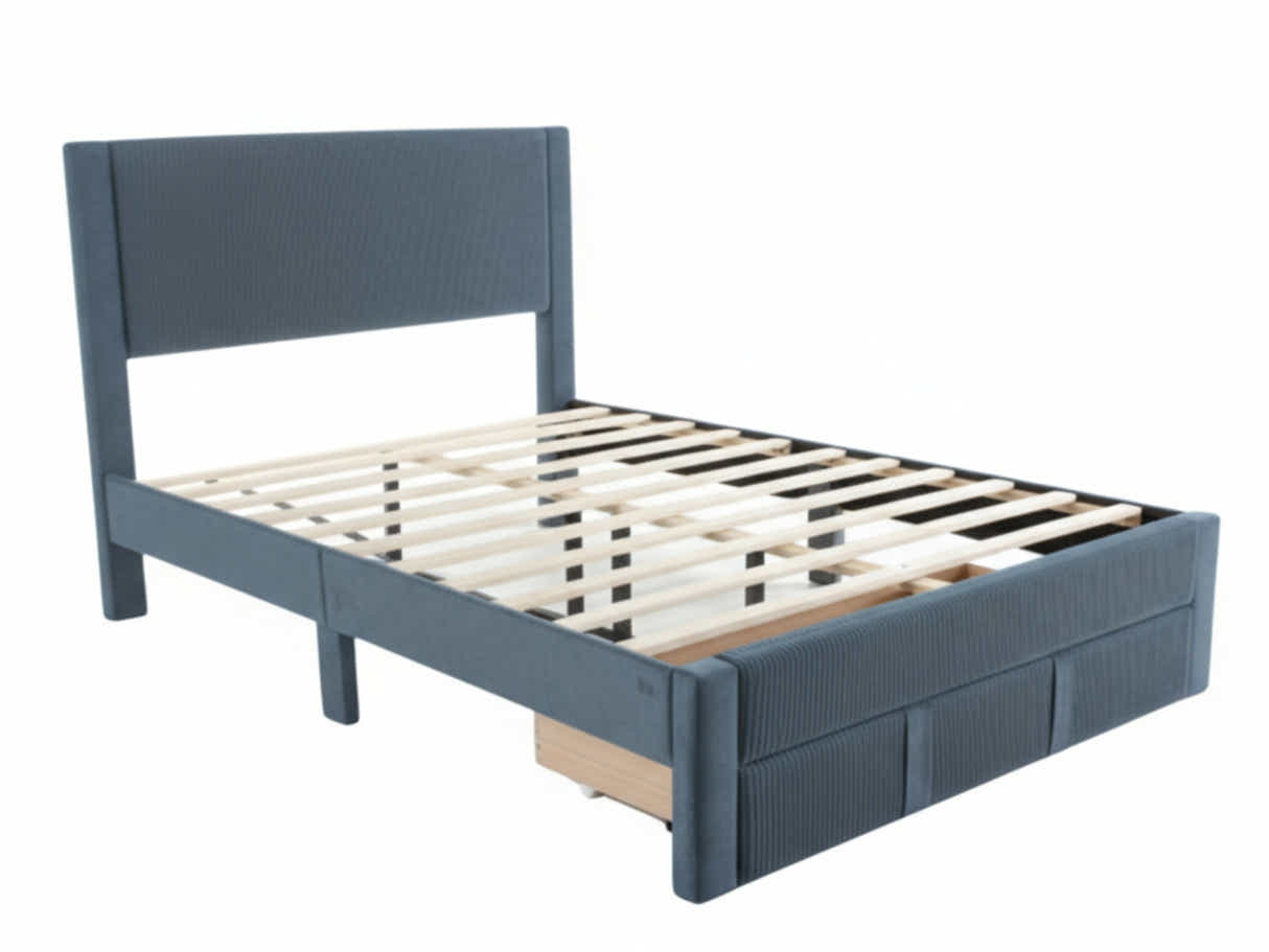 Rae Bed Frame With Drawer - Queen