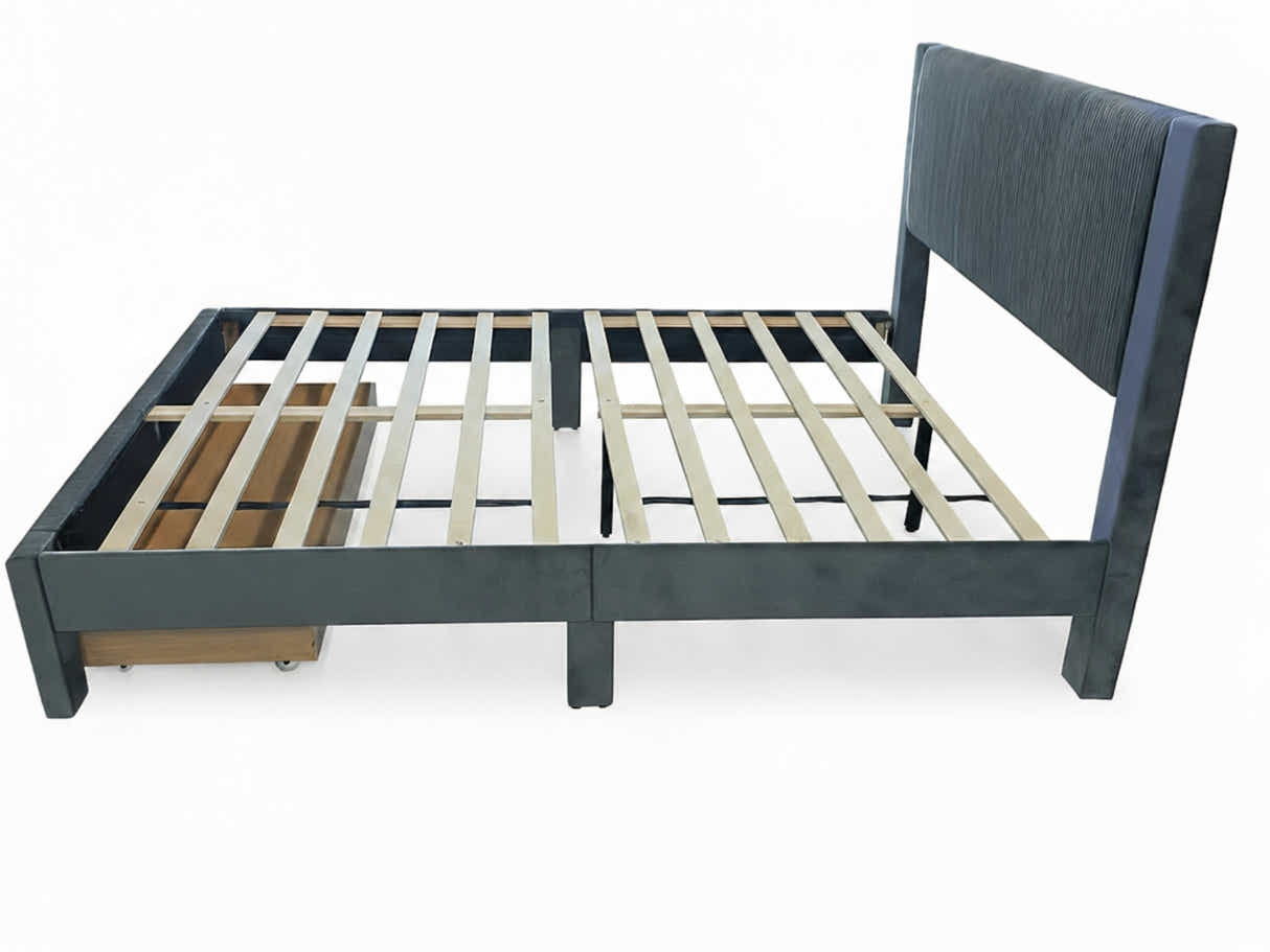 Rae Bed Frame With Drawer - Queen