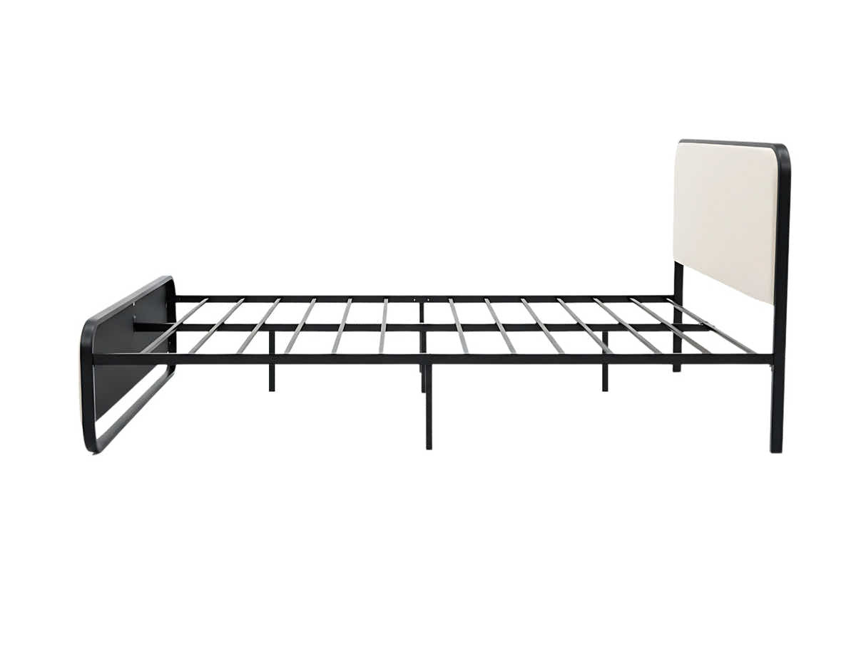 DS Haisla Velvet Bed Frame Cream - Queen