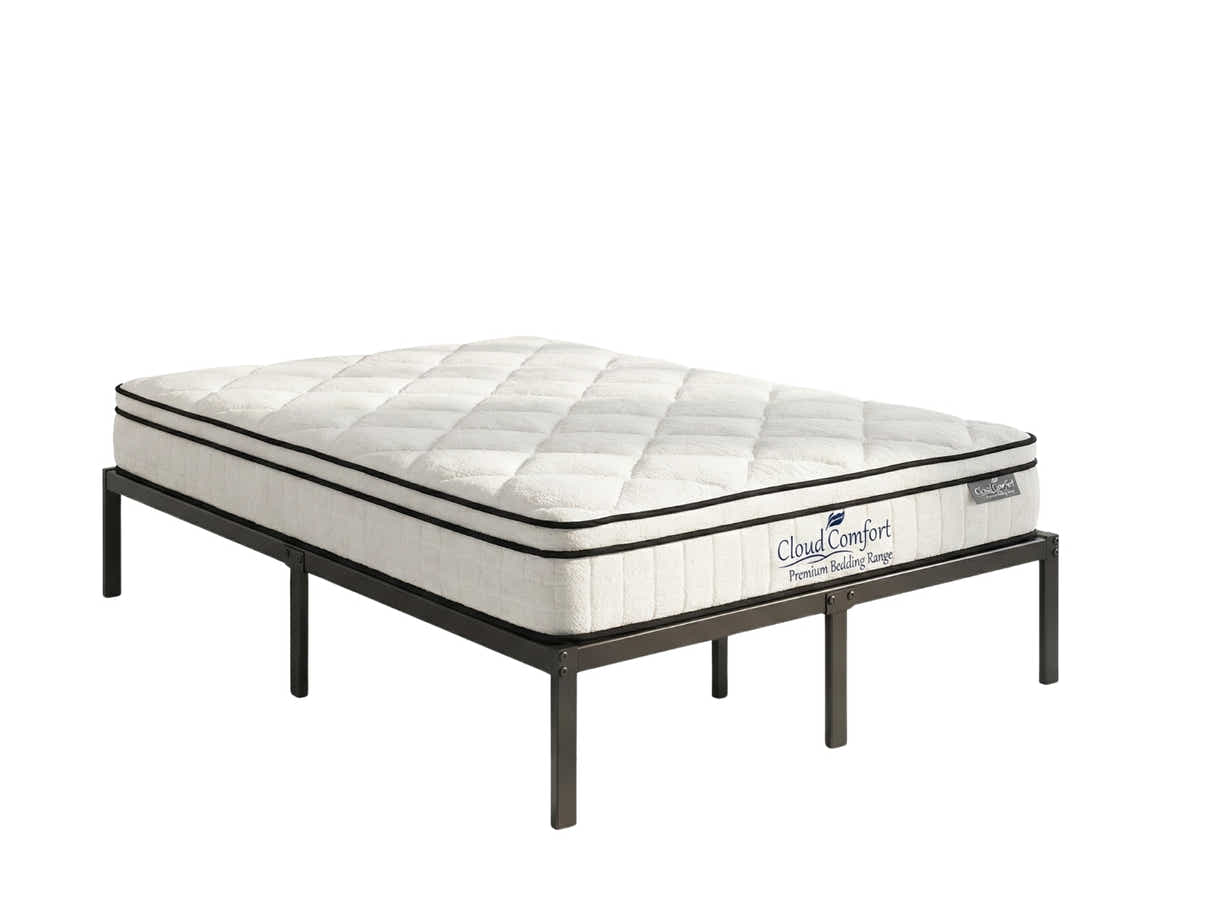 Xclusive Metal Platform Bed & Boucle22 Mattress - Double
