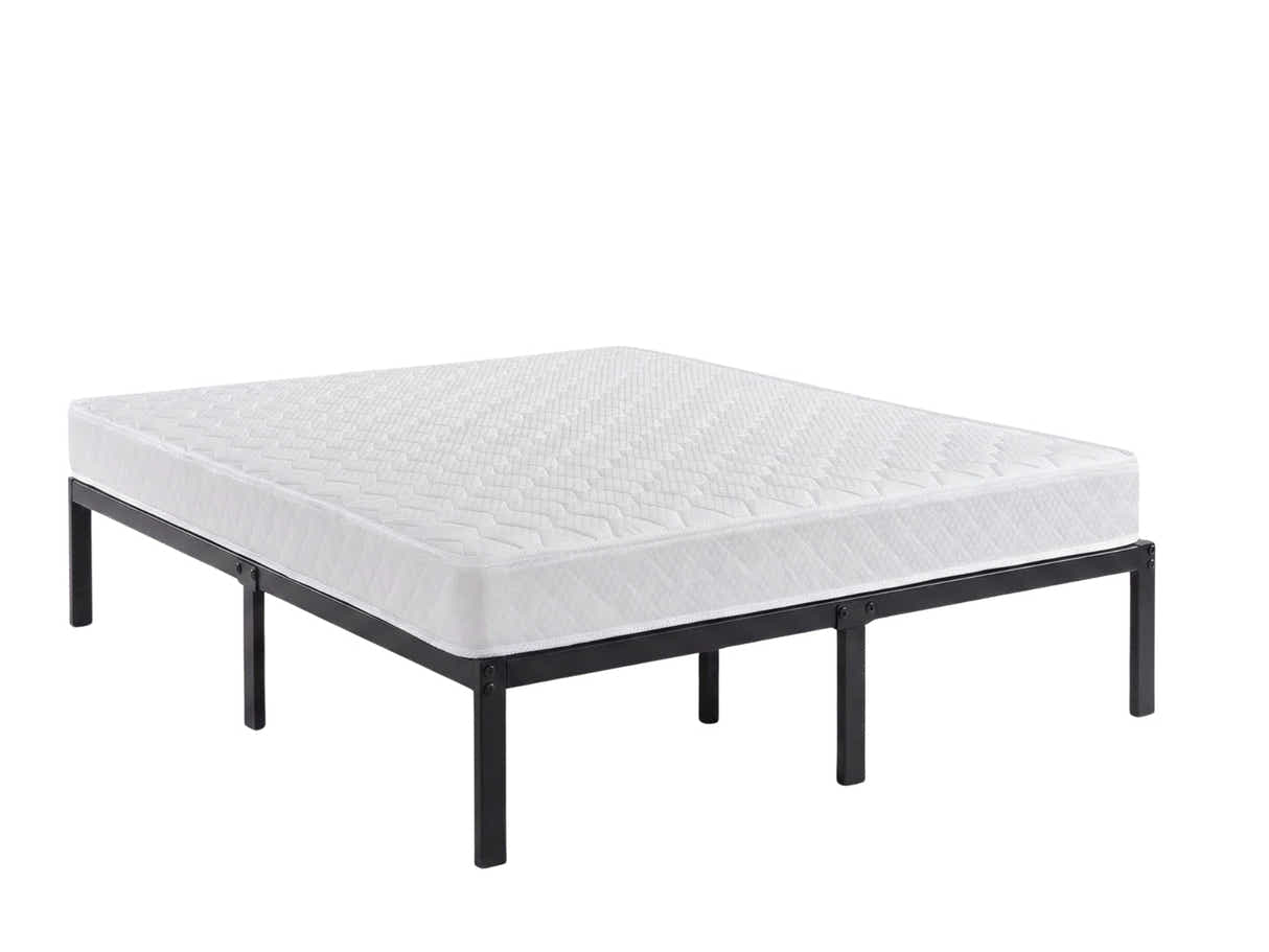 Xclusive Metal Platform Bed Frame & Bon15 Mattress - Double