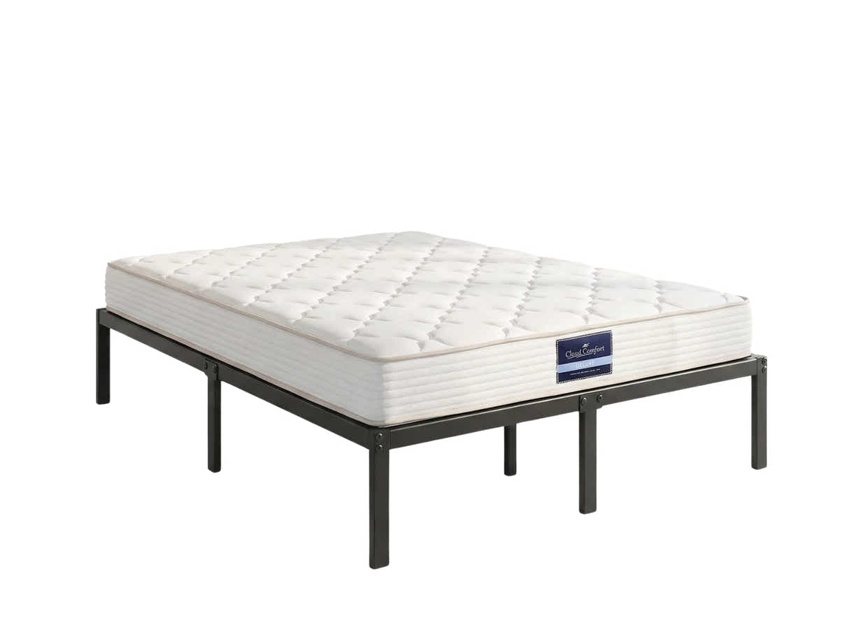 Xclusive Metal Platform Bed & PIL20 Mattress with Pillows - Double
