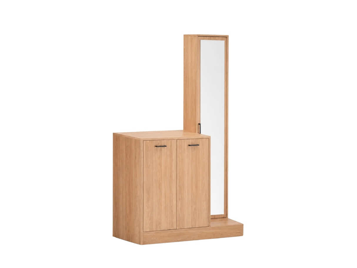 Ingang Shoe and Coat Storage With Mirror