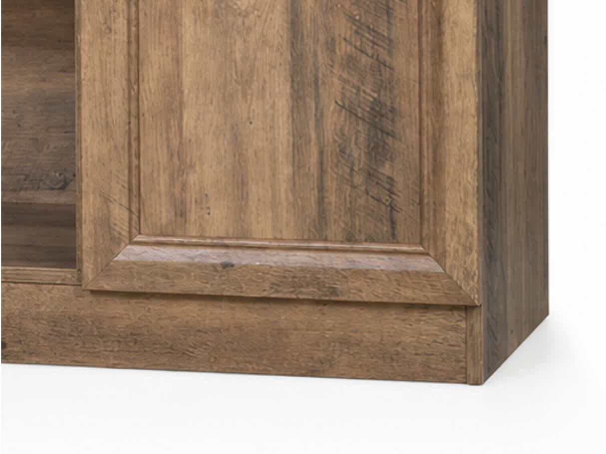 2-Door Sideboard Buffet Rustic Oak - 120 cm