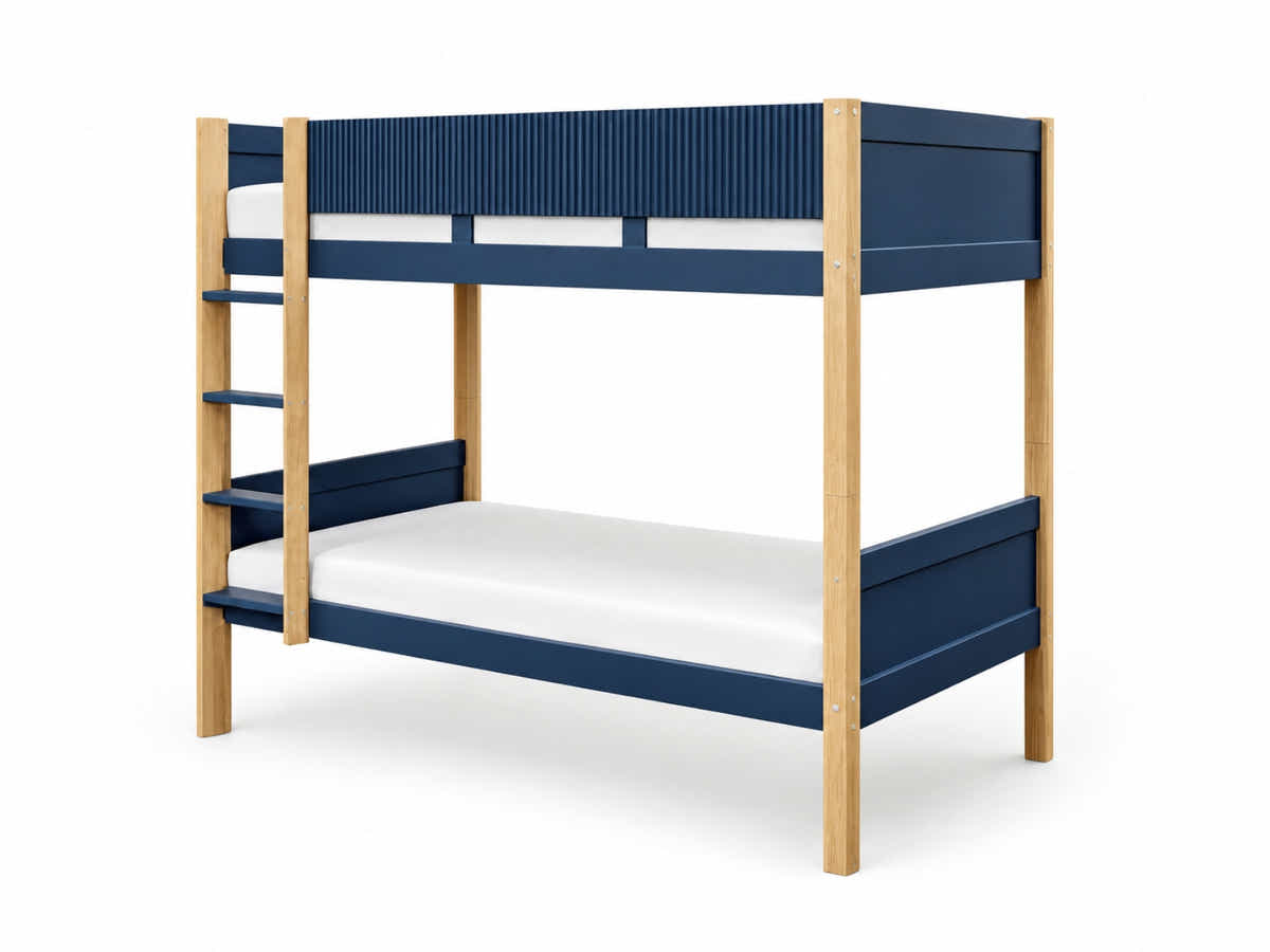 Mateo Bunk Bed - Oak & Navy
