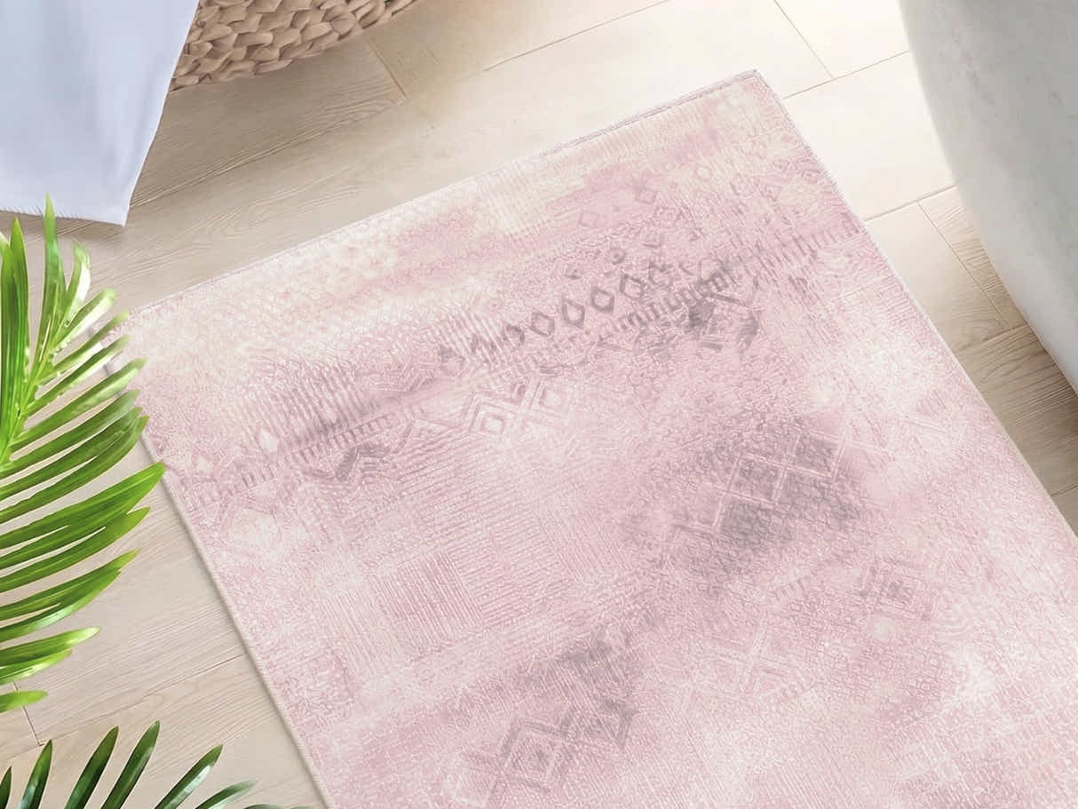 Printed Rug 200cm x 300cm - Maroon Brown