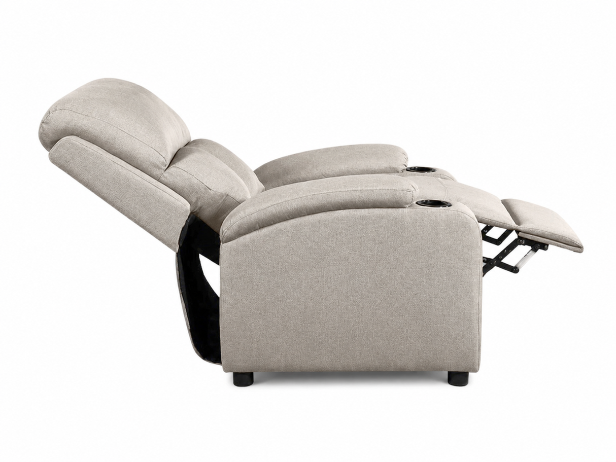 Zola Push Back Recliner Chair Linen Light Grey07
