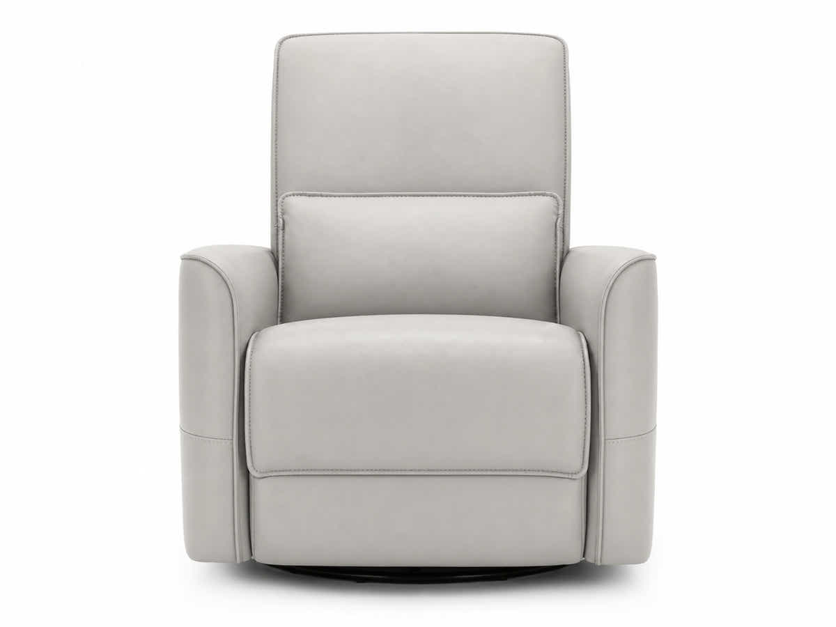Rodger Air Leather Manual Recliner Chair - Beige