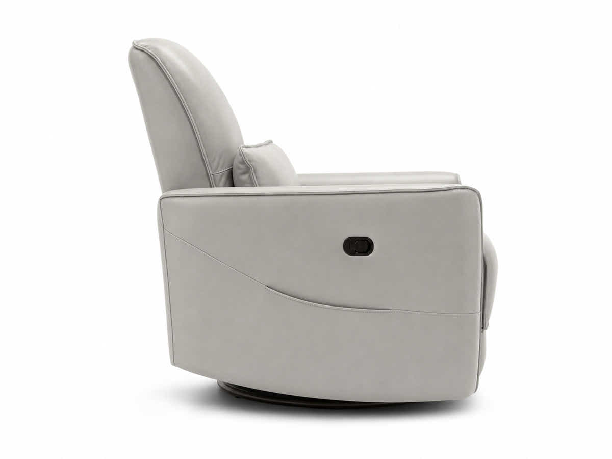 Rodger Air Leather Manual Recliner Chair - Beige
