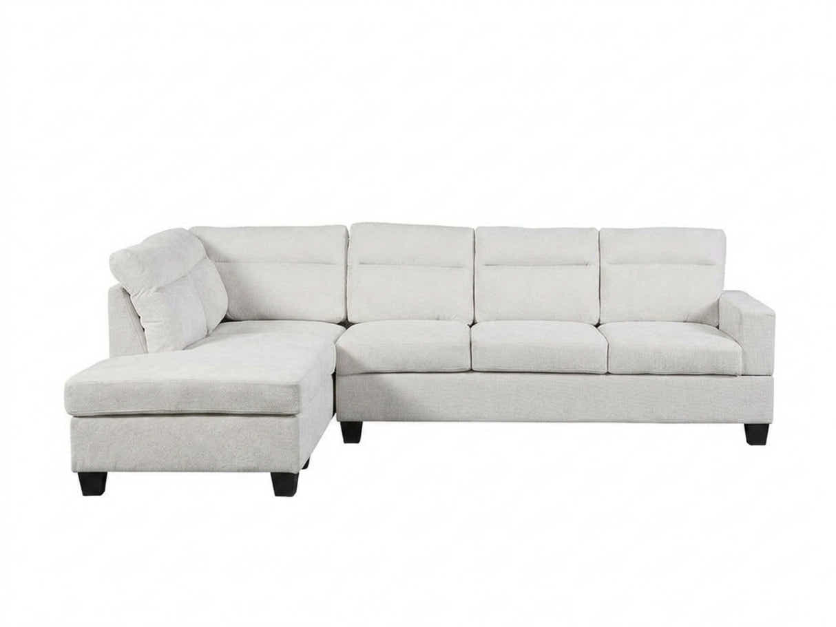 Delano Sectional Linen Sofa with Left Chaise - Beige