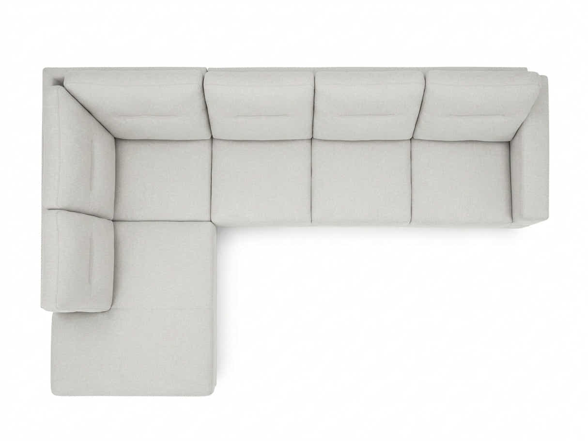 Delano Sectional Linen Sofa with Left Chaise - Beige