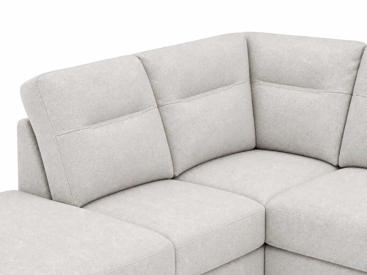 Delano Sectional Linen Sofa with Left Chaise - Beige