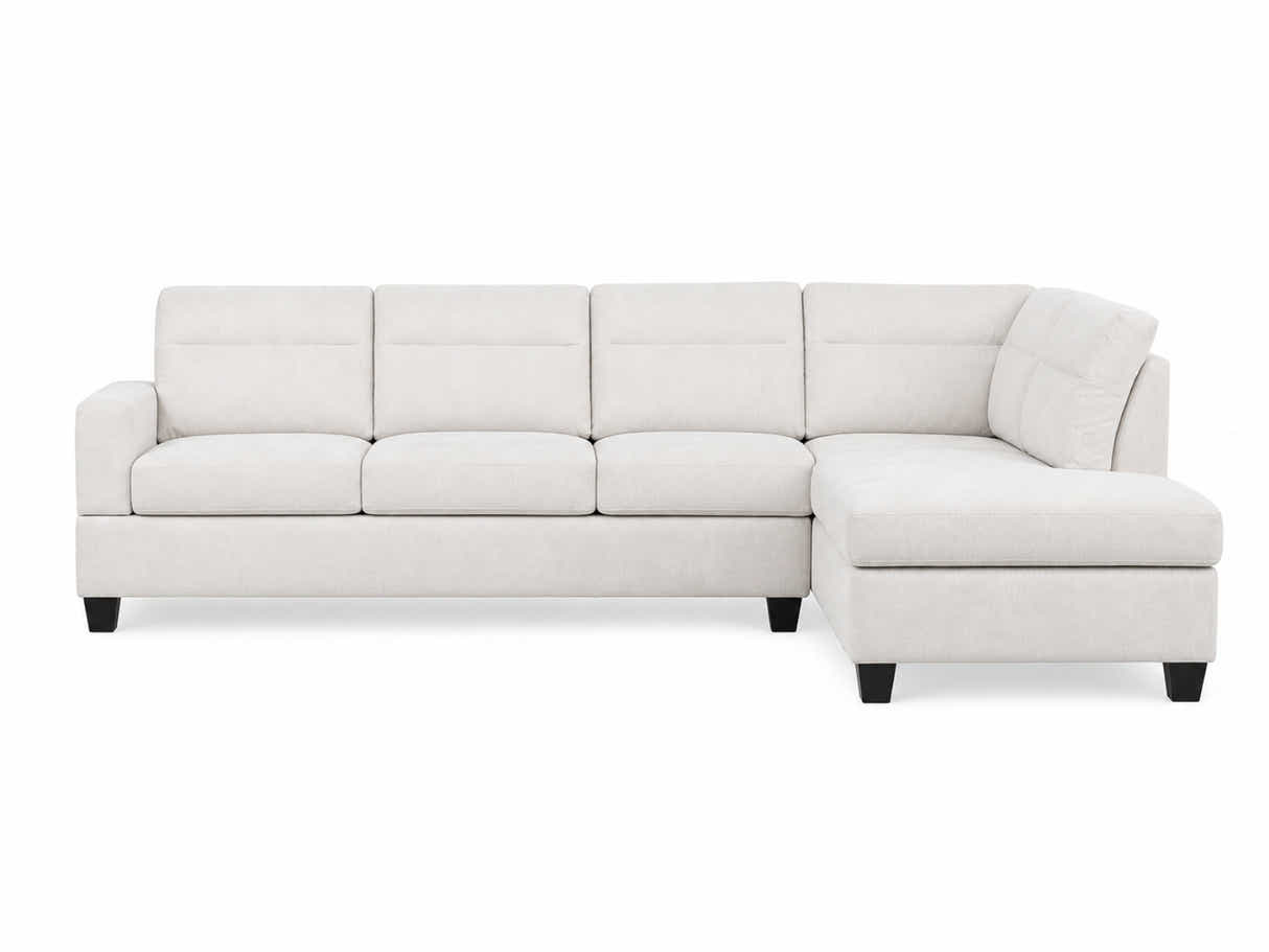 Delano Sectional Linen Sofa with Right Chaise - Beige