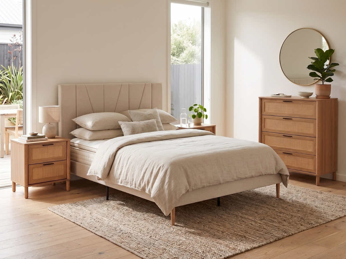Minimalist Queen Bedroom Combo – 4 Piece Set