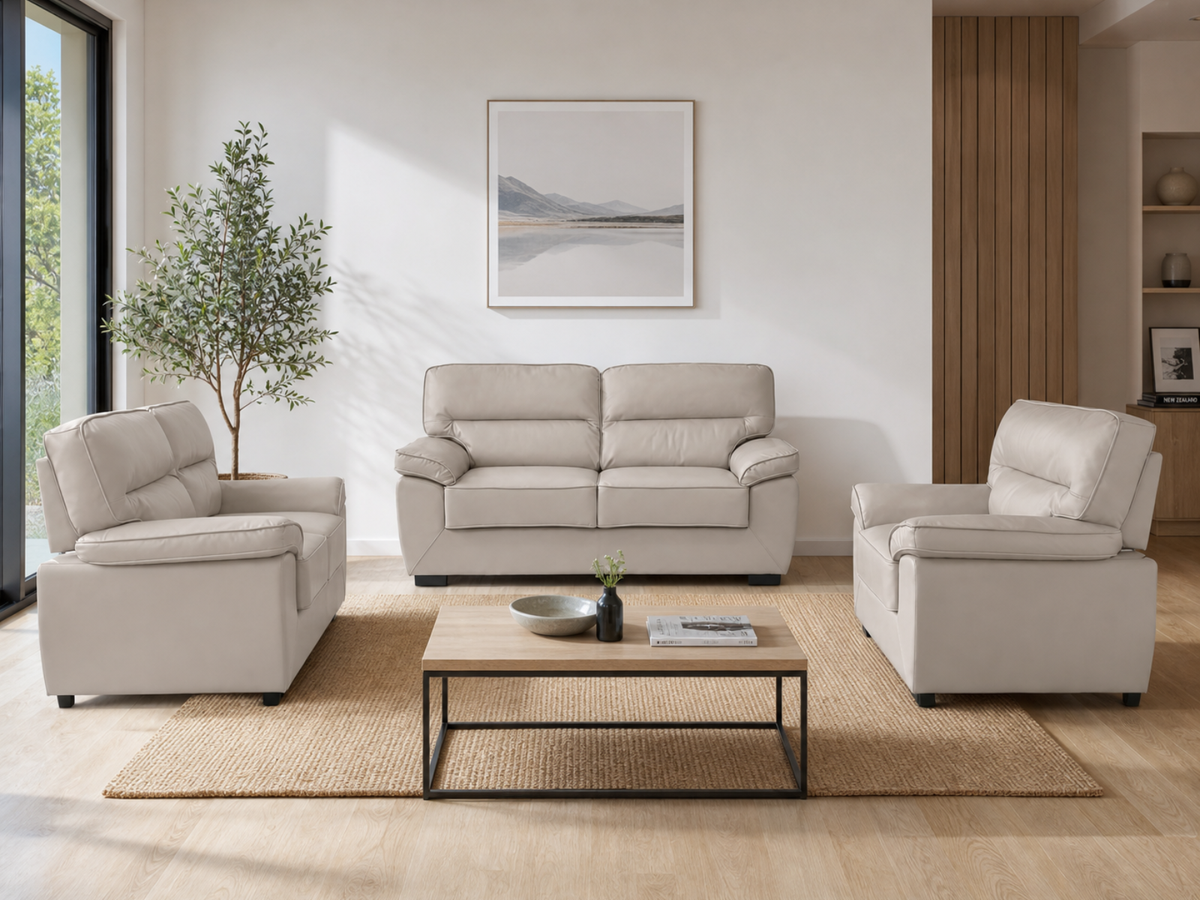 Zonny 3-Piece Sofa Set PU - Beige