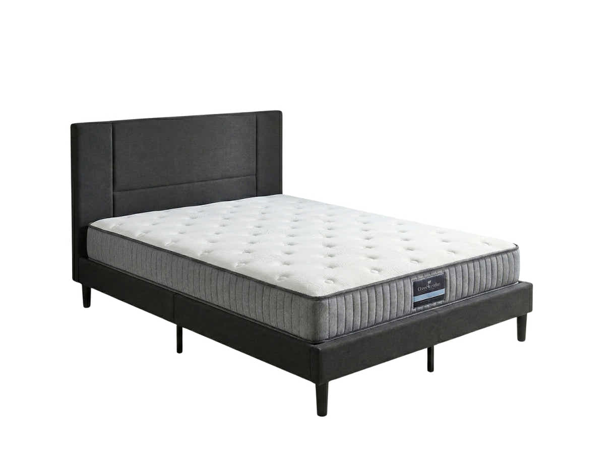 Aubrey Velvet Bed Frame & FIRM23 Mattress - Double