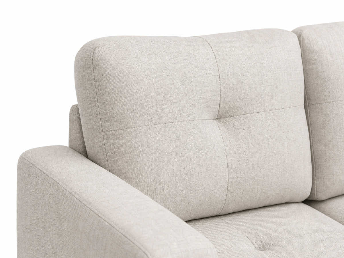 Vega Sectional Sofa with Ottoman Linen - Beige