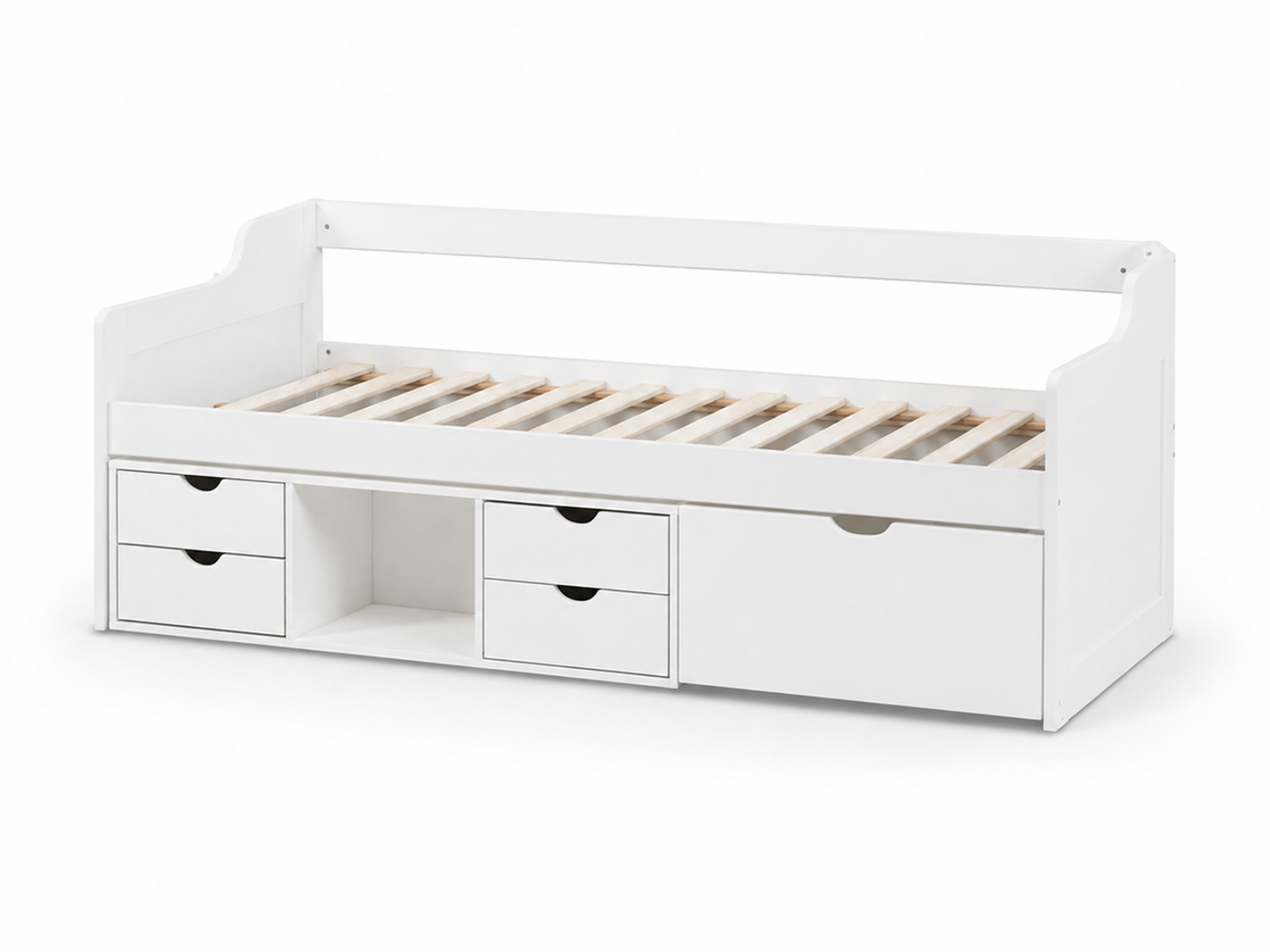 Herb Daybed with Drawers - White