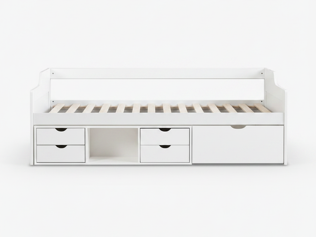 Herb Daybed with Drawers - White