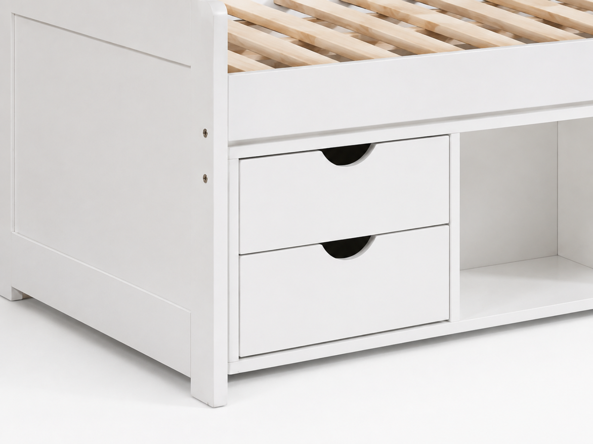 Herb Daybed with Drawers - White