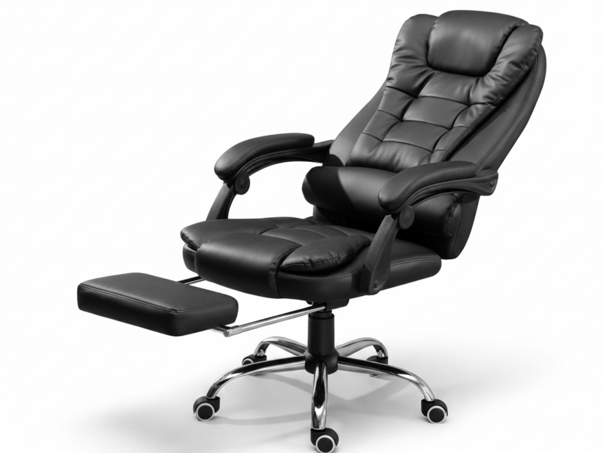 Hermia Massage Office Chair PVC - Black