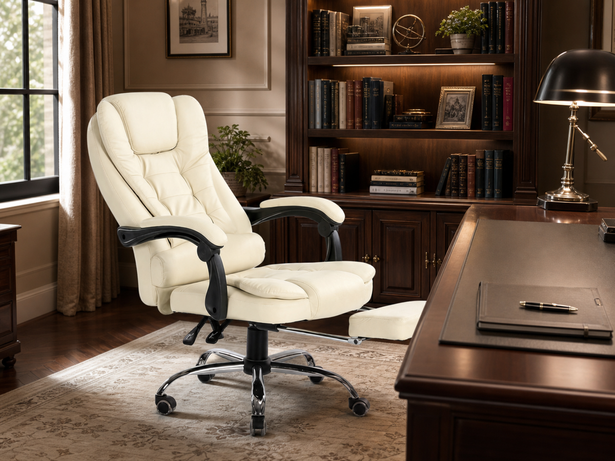 Hermia Massage Office Chair PVC - Beige