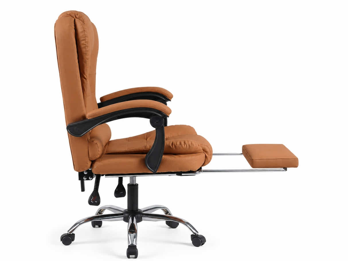 Hermia Massage Office Chair PVC - Brown