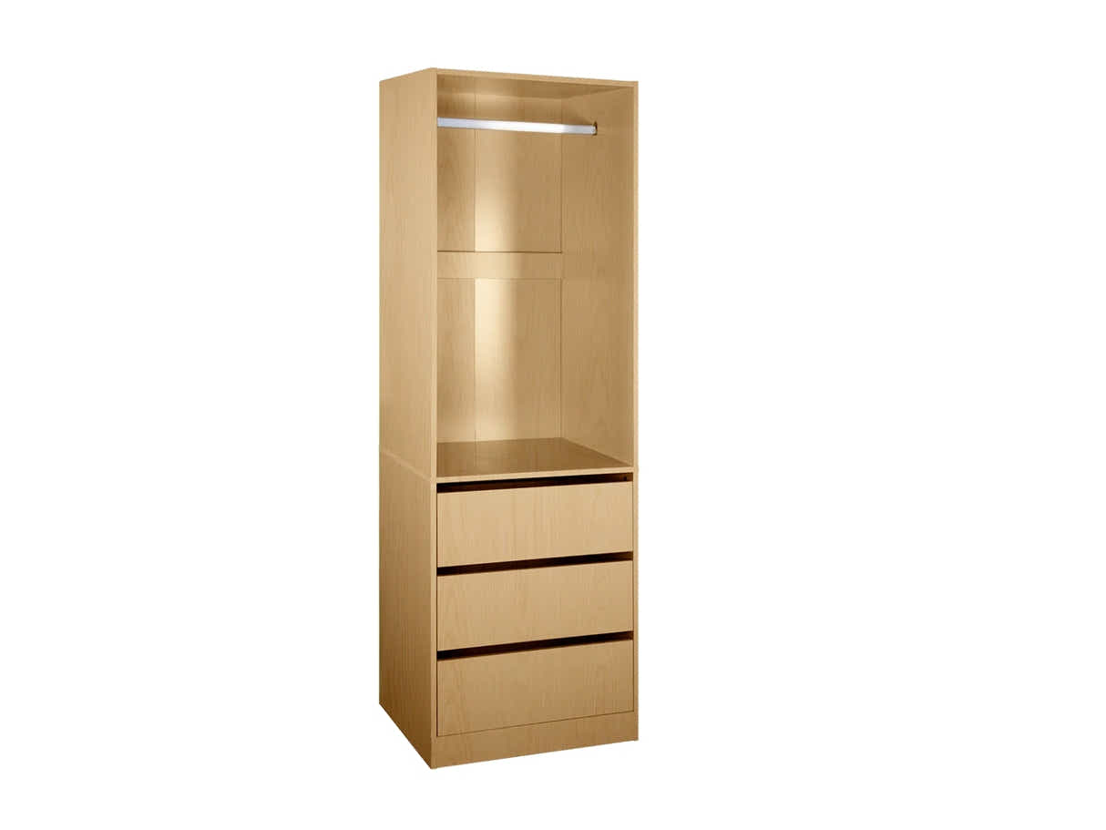 DS Mattone 3-Drawer Wardrobe with Hanging