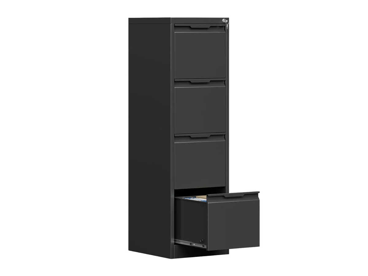 DS Mason Steel 4-Drawer File Cabinet
