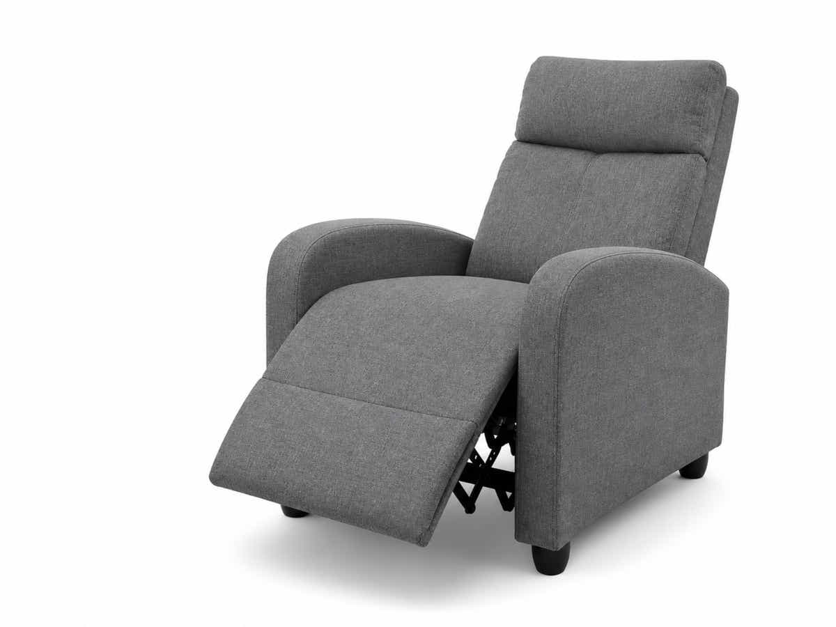 Austen Push Back Recliner Chair Linen - Grey