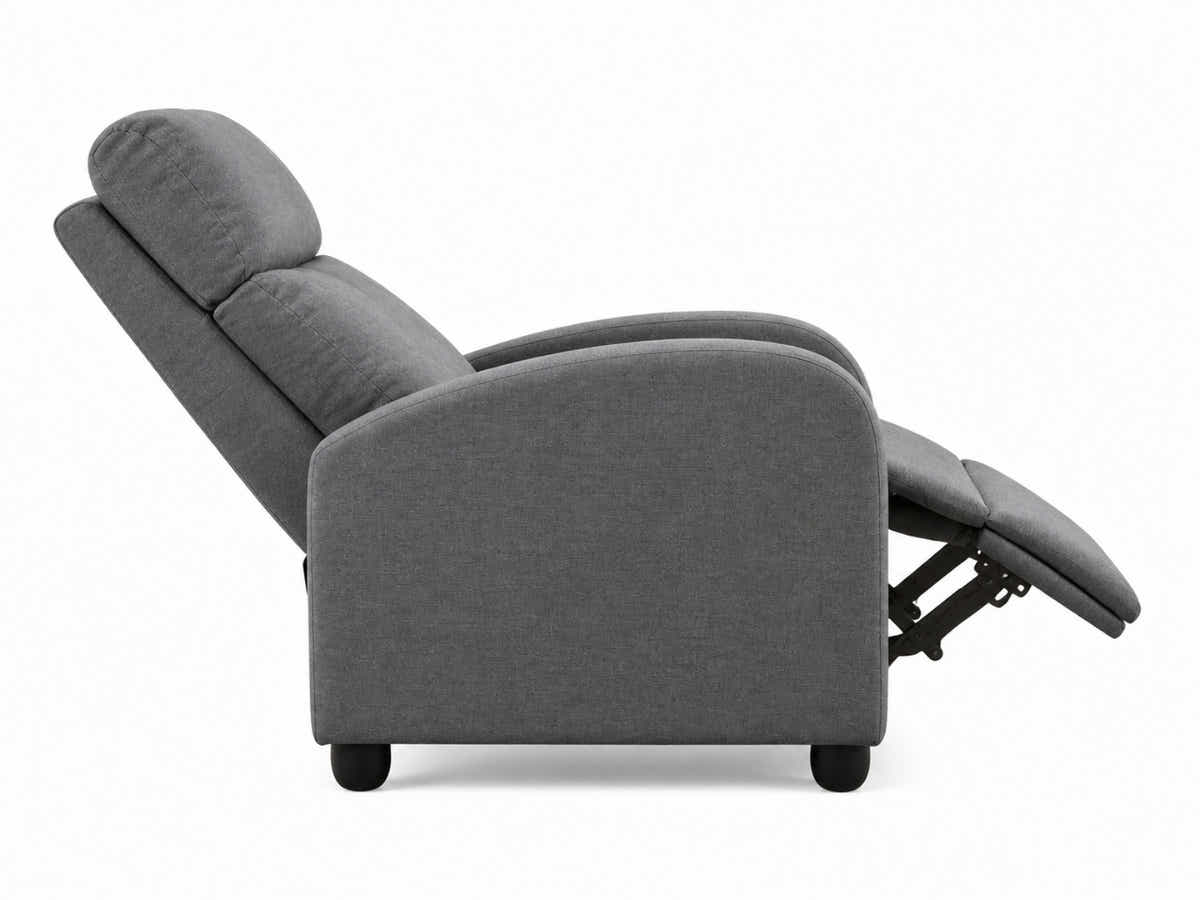 Austen Push Back Recliner Chair Linen - Grey