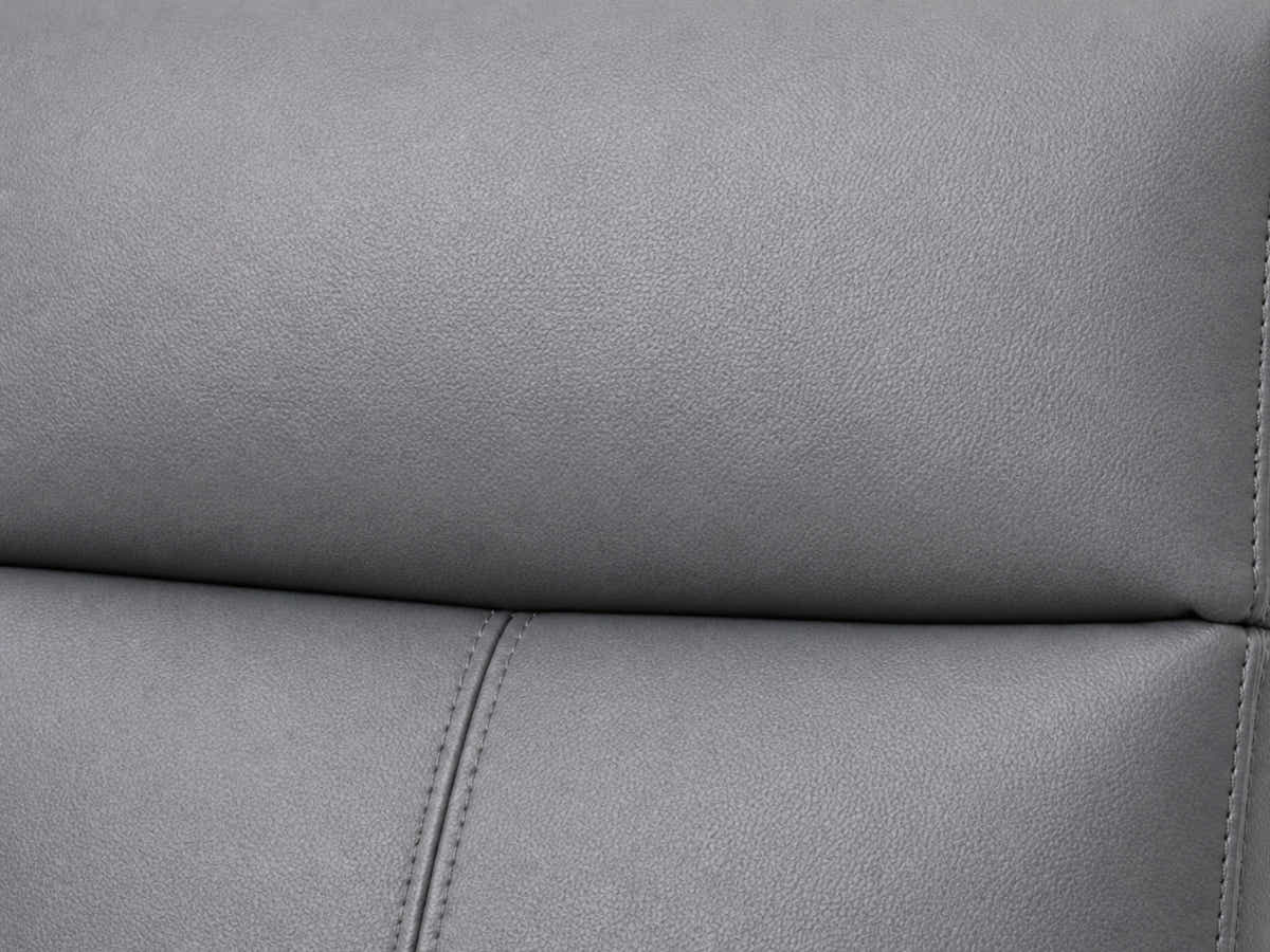 Austen Push Back Recliner Chair PVC - Grey
