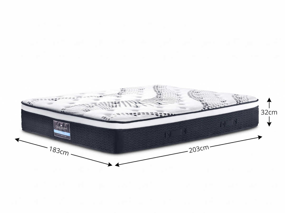 DS Euro Top Mattress MEMJ32 - Super King