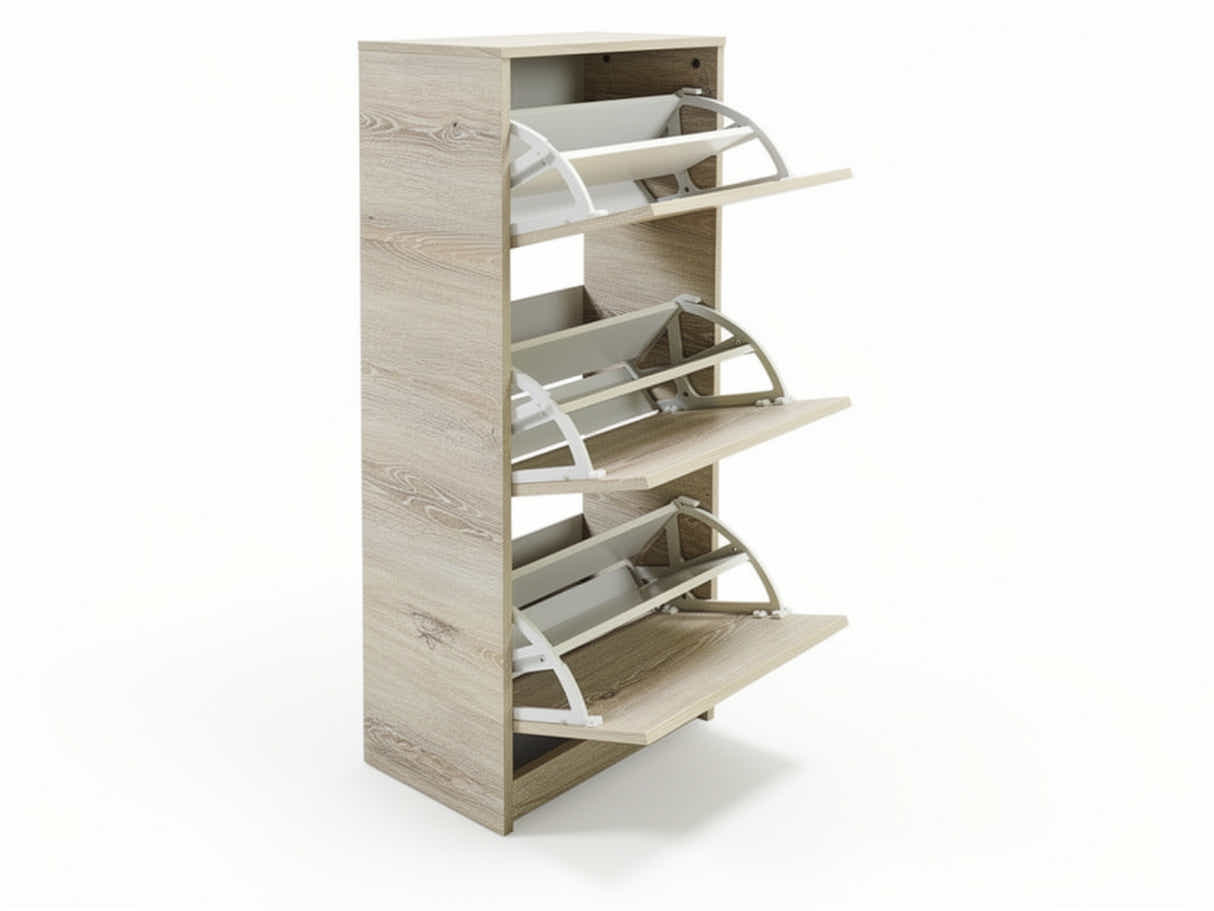 Enkel 3-Drawer Shoe Rack - Oak