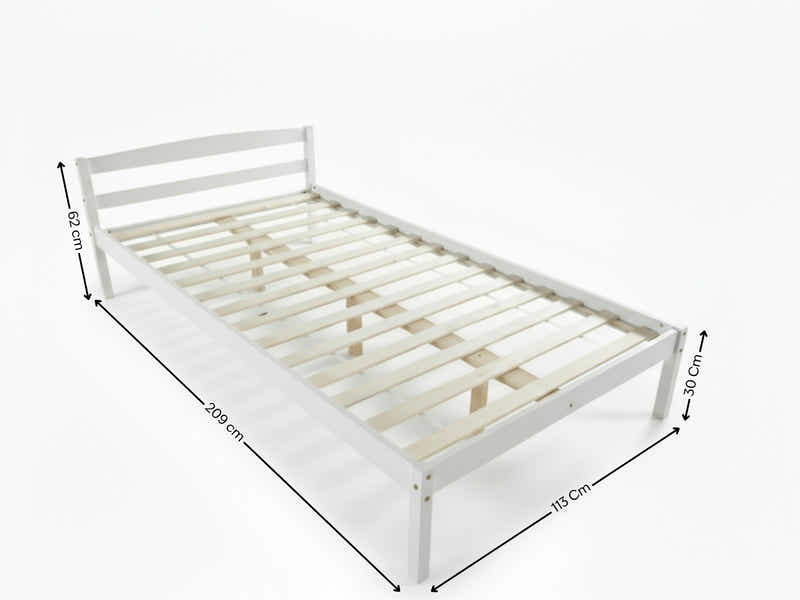 Wayford Bed Frame White - King Single