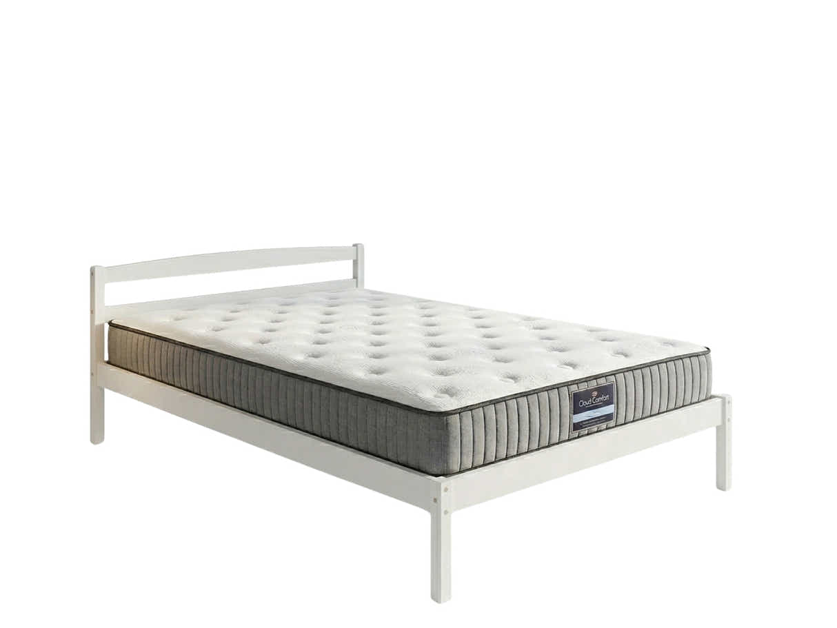 Wayford Bed Frame White & FIRM23 Mattress - Double