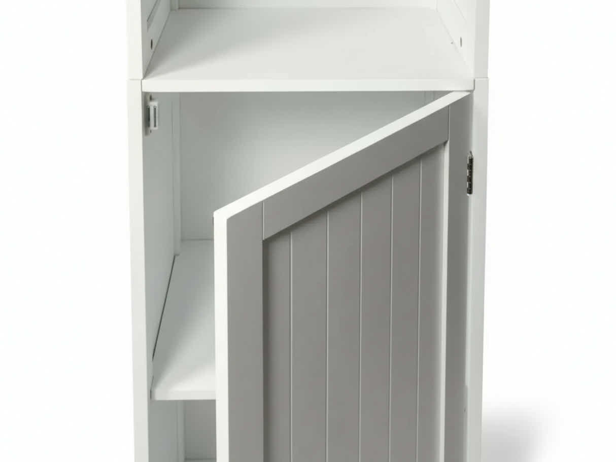 Bathroom Tower Cabinet - White