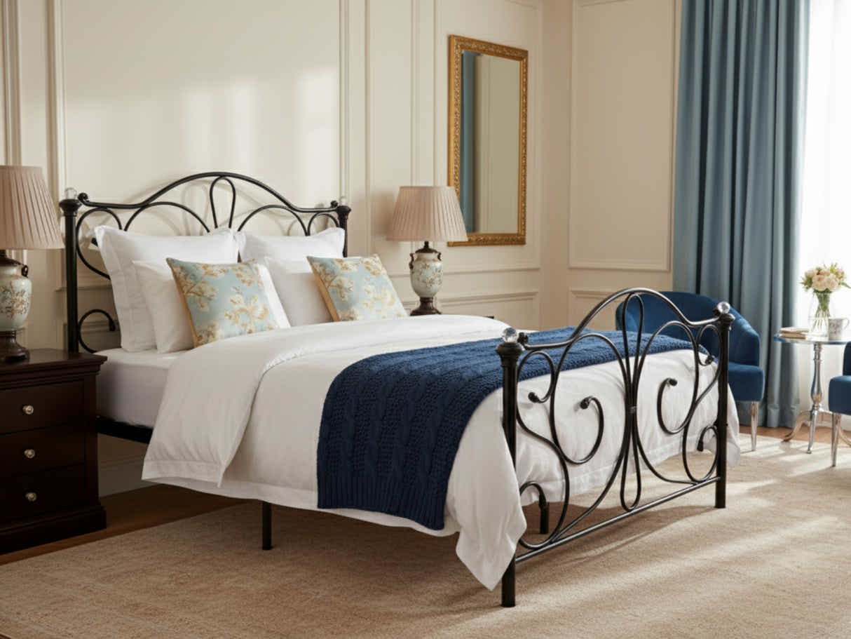 Elizabeth Bed Frame Black - Queen