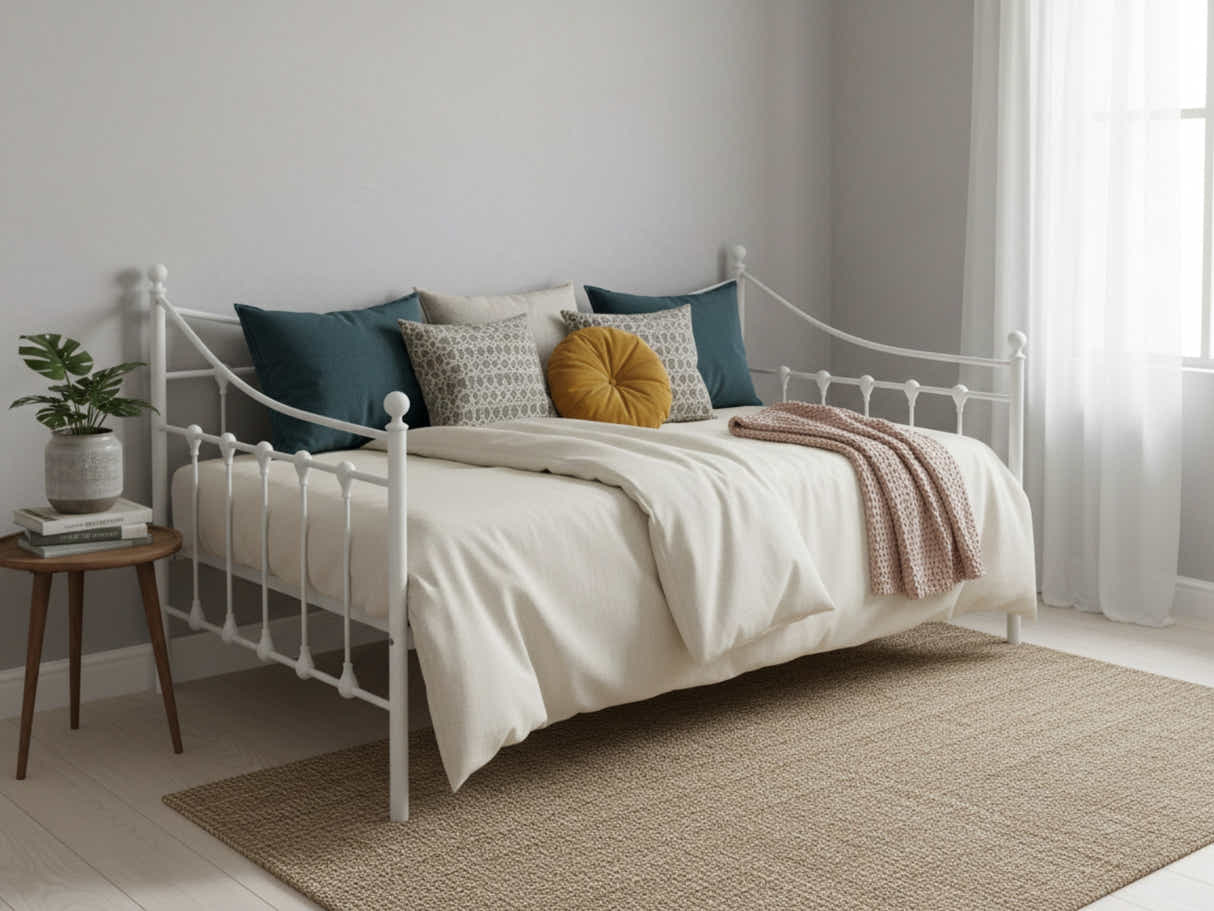Sierra Metal Day Bed - White