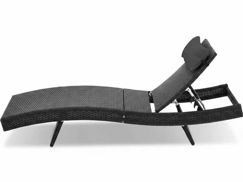 Outdoor Sun Lounger with Aluminium Frame