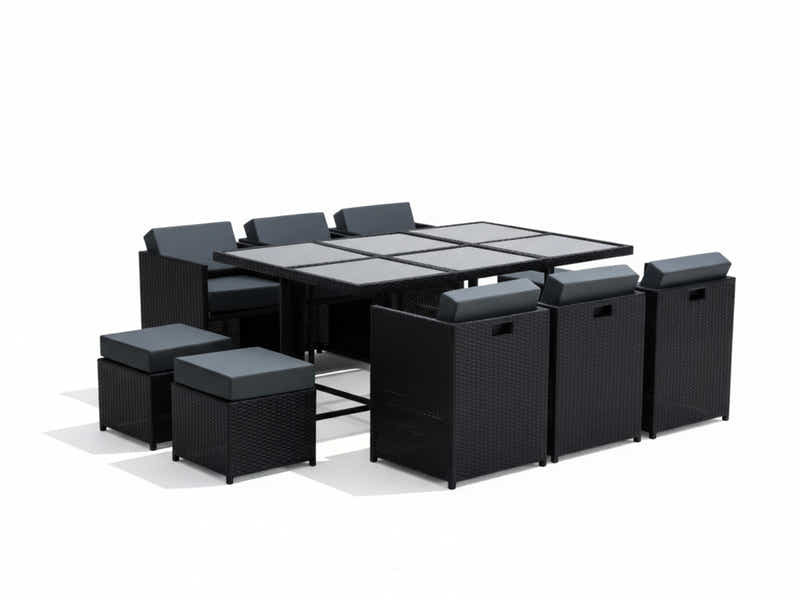 Genoa 11-Piece Aluminium Outdoor Dining Set