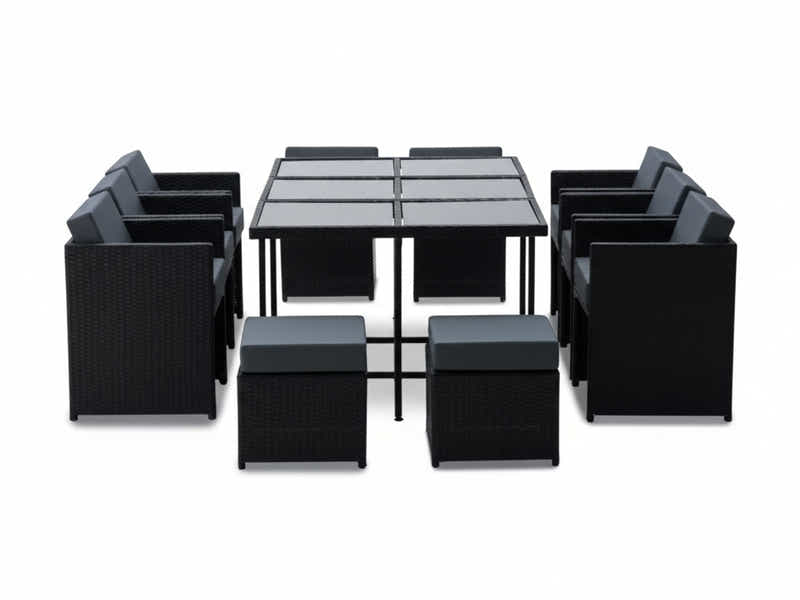 Genoa 11-Piece Aluminium Outdoor Dining Set