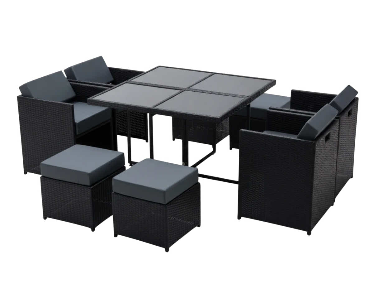 Genoa 9-Piece Aluminium Outdoor Dining Set